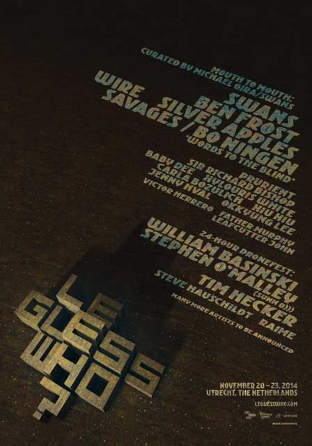 Le Guess Who? 2014 annonces a 3-day program curated by Swans Michael Gira