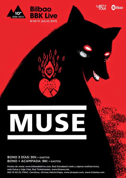 El Bilbao BBK Live 2015 confirma a Muse como cabeza de cartel