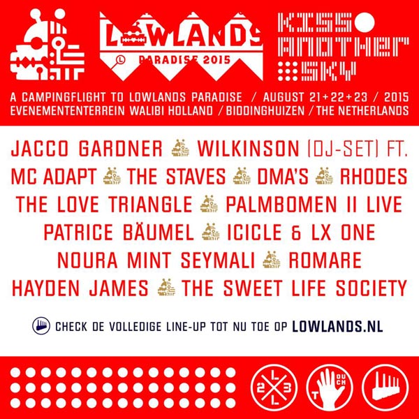 Jacco Gardner and DMA’s, among others, confirmed for Lowlands 2015