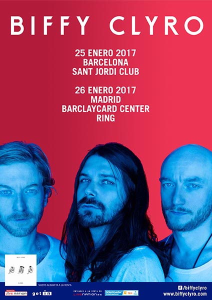 Biffy Clyro announces two concerts in Spain in 2017