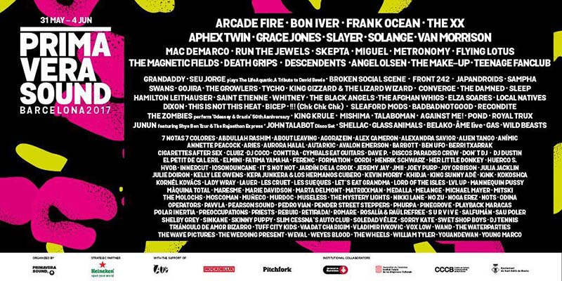 primavera sound 2017 line up