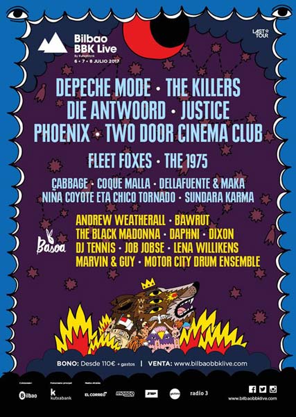 Justice and The 1975 to Bilbao BBK Live 2017