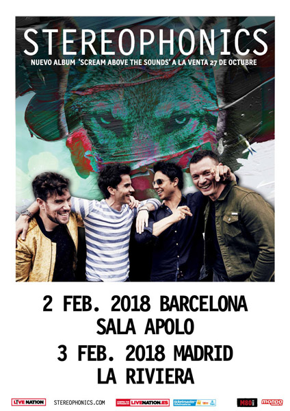 Stereophonics de gira por España en febrero de 2018