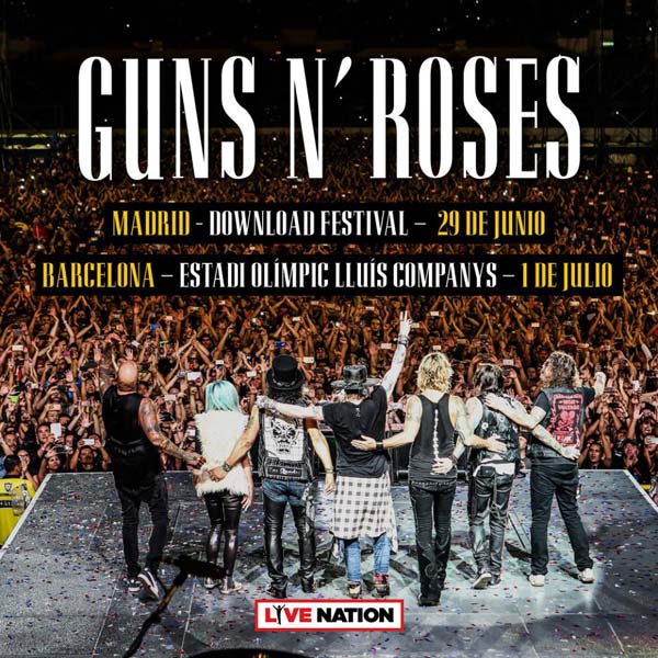 Guns N’ Roses actuarán en Madrid y Barcelona en 2018