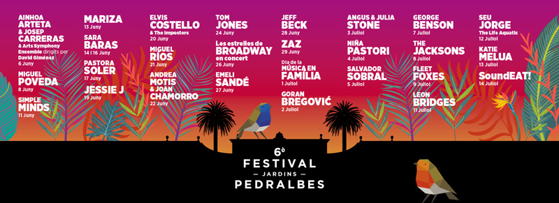 Lineup announced for Festival Jardins de Pedralbes 2018
