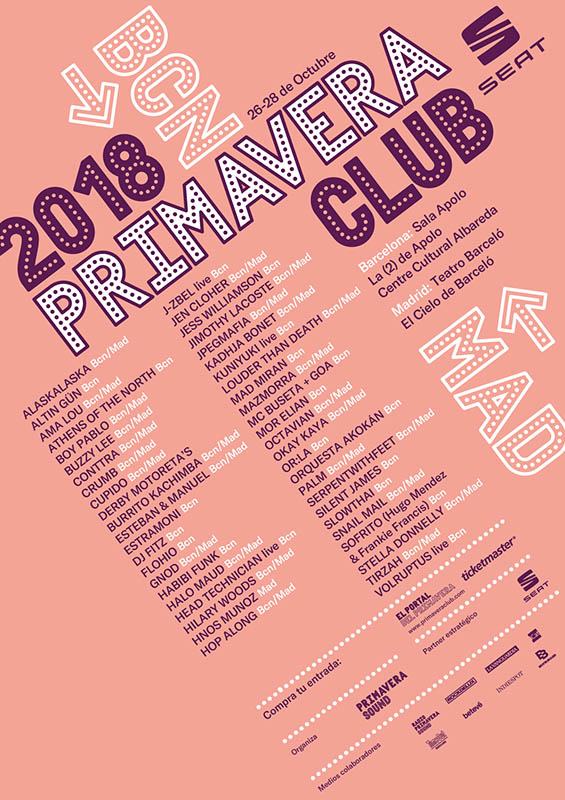 Primavera Club cartel 2018