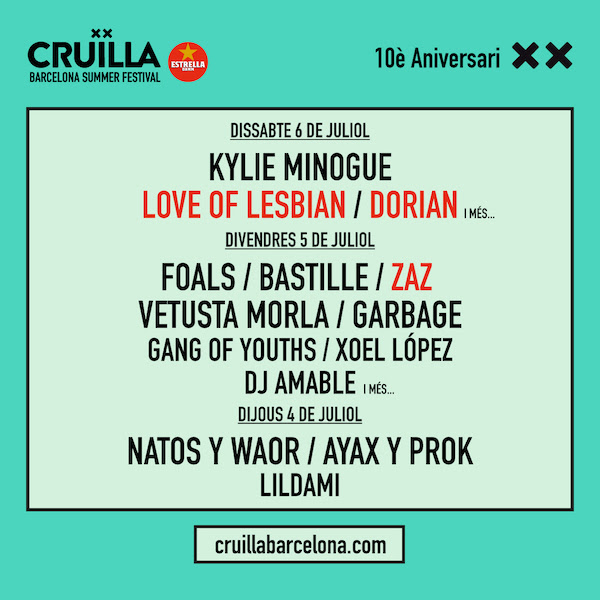 Festival Cruilla 2019 - Love of Lesbian