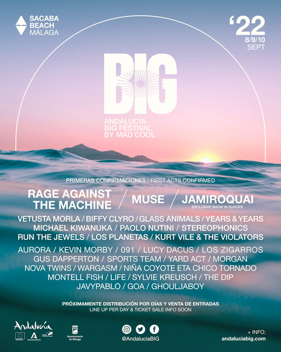 Rage Against the Machine al Andalucia Big Festival 2022