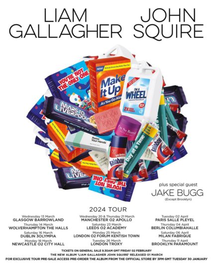 Liam Gallagher John Squire Tour 2024