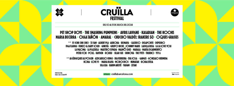 Cruilla Festival 2024 cartel