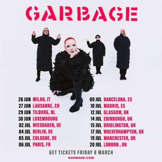 Garbage European tour 2024