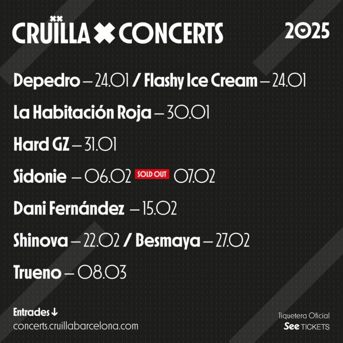 Cruïlla Concerts 2025 Sidonie