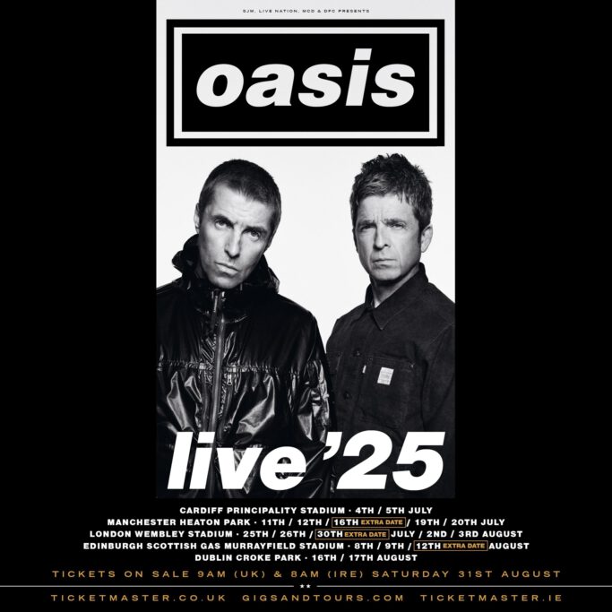 Oasis tour 2025 nuevos conciertos