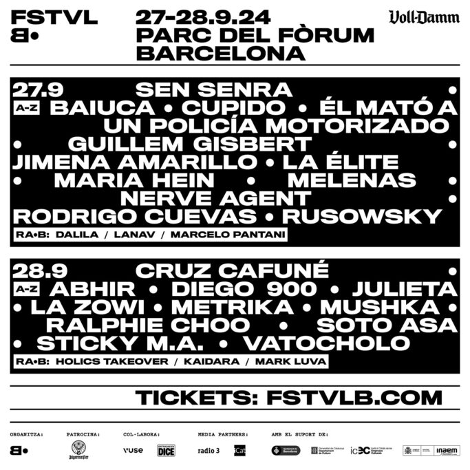 Festival·B 2024 cartel final