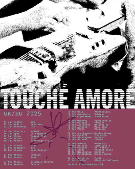 Touché Amoré European Tour 2025