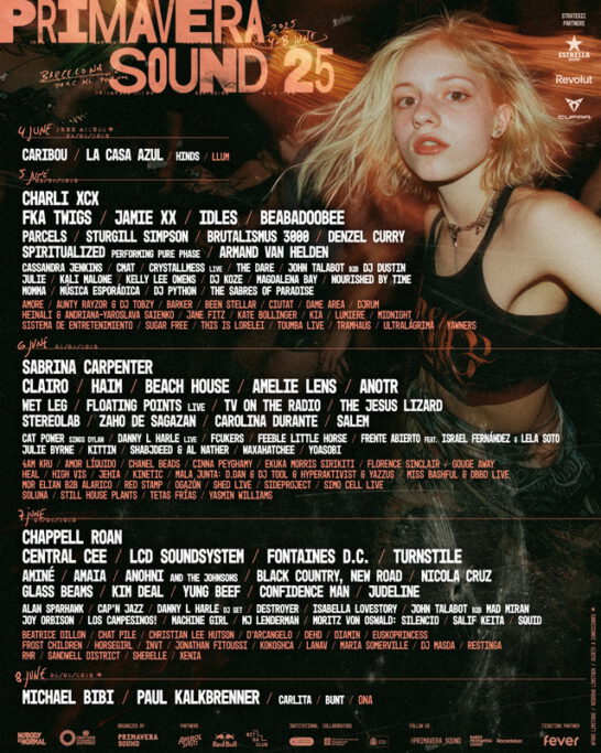 Cartel  días primavera sound 2025