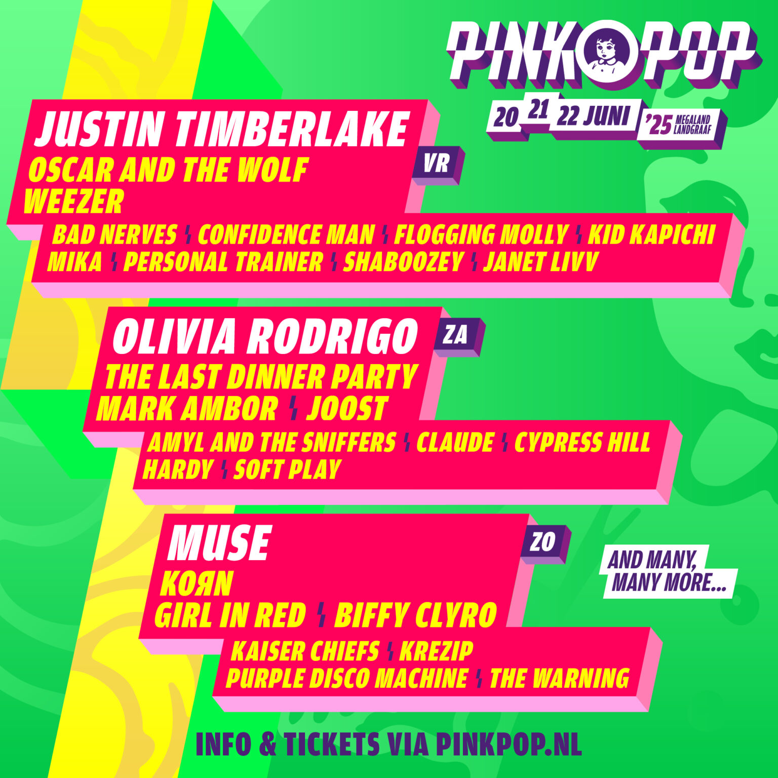 Pinkpop 2025 announces first names for its line up Indieófilo