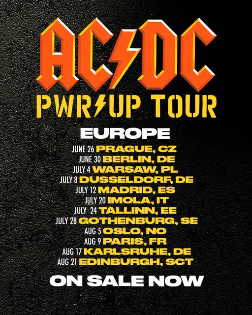 AC/DC Europe Tour 2025